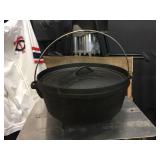 Amazon Basics Cast Iron Footed Camp Kettle/Pot