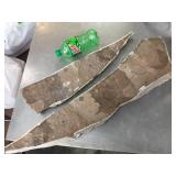 2 Slabs Fossil Leaves - Slabs 23" & 31" Long