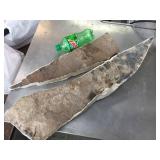 2 Slabs Fossil Leaves - Slabs 23" & 31" Long