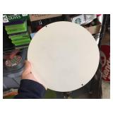 Heavy Porcelain Skull - Metal Sign 12"