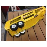 3 Vintage Pressed Steel Toy Trailers - Tonka - Dunwell - Structo