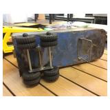 3 Vintage Pressed Steel Toy Trailers - Tonka - Dunwell - Structo