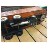 3 Vintage Pressed Steel Toy Trailers - Tonka - Dunwell - Structo