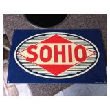 Embossed - Sohio Metal Sign 14" x 8 1/2" - Desperate Sign Co.