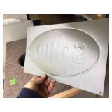 Embossed - Sohio Metal Sign 14" x 8 1/2" - Desperate Sign Co.