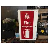 Fire Extinguisher - 2 Sided Enamel Sign - 9" x 16"