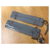 Pair Vintage Royal Crown Cola - Porcelain Keychains/Crate Badge