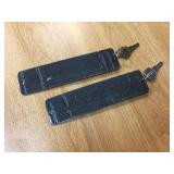 Pair Vintage Dr Nut - Porcelain Keychains/Crate Badge