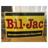 Vintage Bil-Jac - 2 Sided Metal Dealer Sign - 36" x 24"