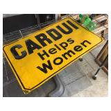 Vintage "Cardui Helps Women" - Tin Sign 27 3/4" x 17 3/4"