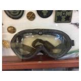 Vintage Military Pins - Patches - Goggles Diorama
