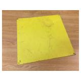 Vintage "Treat-In-A-Box" Advertiser Metal Sign - 13 1/2" x 13 1/2"