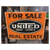 Heavier United Farm Agency - 2 Sided Metal Sign 24" x 18"