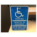 Handicap Parking Sign - 12" x 18"