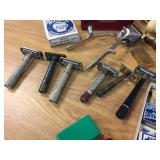 Vintage Group Shaving Razors - Blades - Brushes - Stands