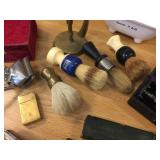 Vintage Group Shaving Razors - Blades - Brushes - Stands