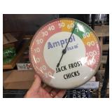 Vintage Amprol Plus - Thermometer 10"