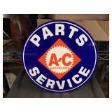 Allis Chalmers - Metal Enamel Porcelain Sign 12"