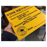 Wisconsin Bear Hunters Association - Fiberboard Sign 12" x 12"