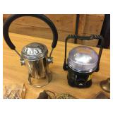 Group Vintage Items - Compass - Cannon Ball - Flashlight - Skewers - Buttons - etc