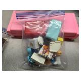 Vintage Barbie and Dollhouse Furniture and Accessories, Includes, Orange Barbie Sized Bike and Little MS Three Wheeler for Barbie