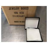 86 Jewelry Boxes (3.5 x 3.5 x 1) and 1 large box 10" x 4" x 4"
