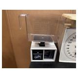 Four Vintage Scales - Balance Beam Scale, Utility Scale, Health O Meter.