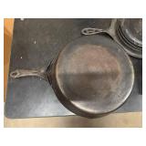 Vintage 11" Cast Iron Pan and Vintage Griswold Waffle Maker