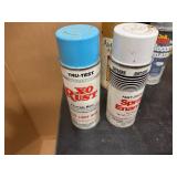 Sixteen Cans of Spray Paint