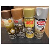 Sixteen Cans of Spray Paint