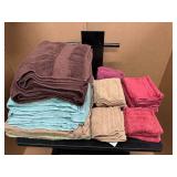 Large Lot of Bath Towels, Hand Towels and Wash Cloths