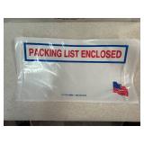 Two Boxes of Uline Packing List Envelopes with American Flag 5.5" x 10"