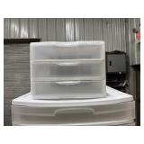 Set of Three Plastic Storage Containers