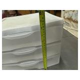 Set of Three Plastic Storage Containers