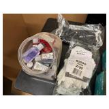 Gloves, Masks and Portable Size Hand Sanitizer