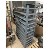 Metal Shelving with 10 Shelves. 36" x18" x 65"