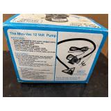 Simer Mini-Vac Battery Powered 12 Volt Pump, Model BW859