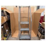 Cotterman Three Step Rolling Ladder. 350 LB Capacity