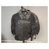 Hein Gericke Gray Leather Jacket Woman