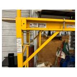 Section of Yellow Scaffold 74" W x 29" D adjustable height up to 76"