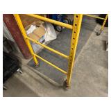 Section of Yellow Scaffold 74" W x 29" D adjustable height up to 76"