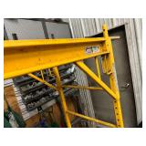 Section of Yellow Scaffold 74" W x 29" D adjustable height up to 76"