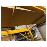 Section of Yellow Scaffold 74" W x 29" D adjustable height up to 76"