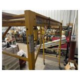 Section of Yellow Scaffold 74" W x 29" D adjustable height up to 76"