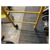 Section of Yellow Scaffold 74" W x 29" D adjustable height up to 76"