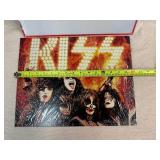 Kiss and ZZ Top Tin Signs 16" x 12.5". New in Wrap.