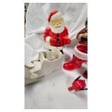 Assorted Vintage Santa Lot as shown in photos