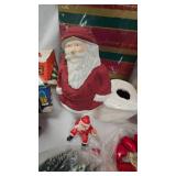 Assorted Vintage Christmas Lot with Paper Mache Santa