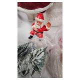 Assorted Vintage Christmas Lot with Paper Mache Santa
