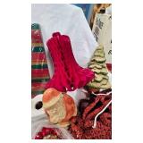 Assorted Vintage Christmas Lot with Paper Mache Santa